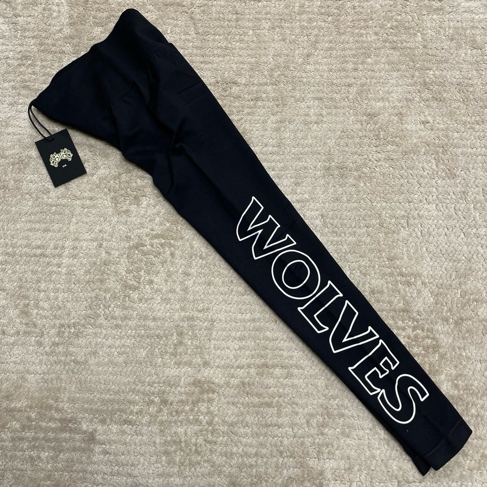 WOLVES Athletic Leggings Black Women's size small